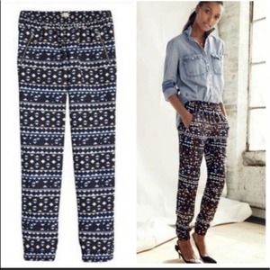 J. Crew Sydney Aztec Joggers Size 00 XXS